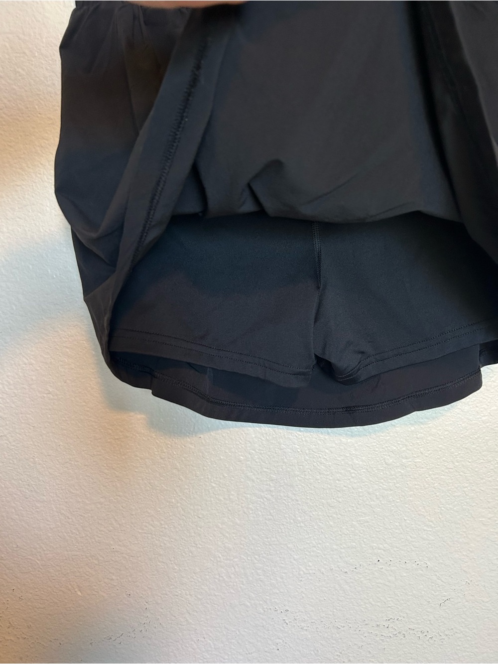Women's Black Drawstring Active Skirt - Picture 7 of 7